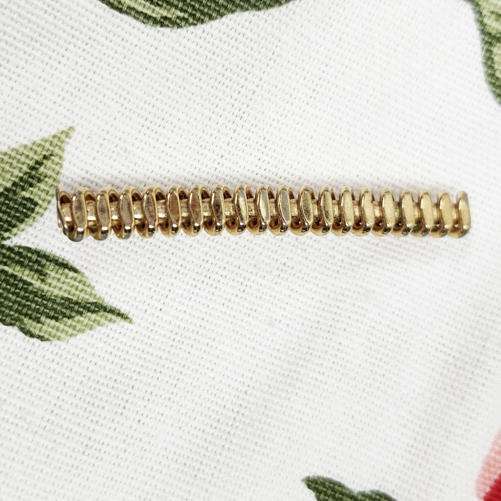 Art Deco Two Tone Bar Pin Brooch